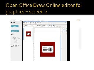 Open Office Draw online editor for graphics