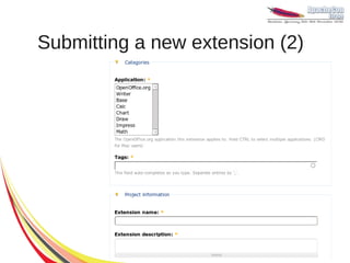 Openoffice extensions and templates | PDF