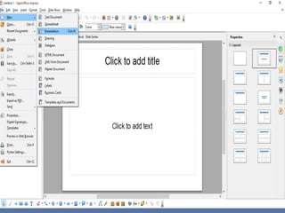 Impress Application Designing in Open office impress intro.pptx