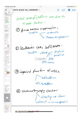 Open OM Lec 4 WHITE BLOOD CELL DISORDERS . pdf | PDF