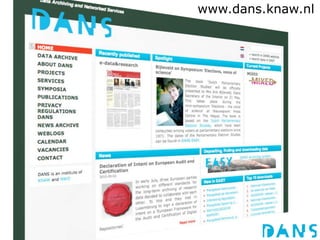 www.dans.knaw.nl