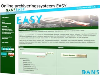 Online archiveringssysteem EASY