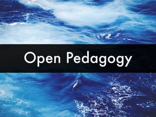 Open Pedagogy
 