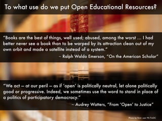 Photo by ﬂickr user Xabi Ezpeleta
What are the Ethical Responsibilities of Open Education?
As teachers, we have a responsi...