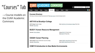 Open Pedagogy: Teaching with WordPress & the CUNY Academic Commons Slide 15