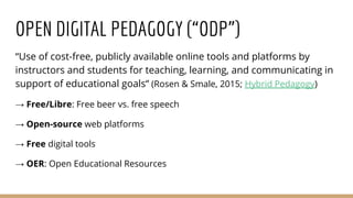 Open Pedagogy: Teaching with WordPress & the CUNY Academic Commons Slide 7