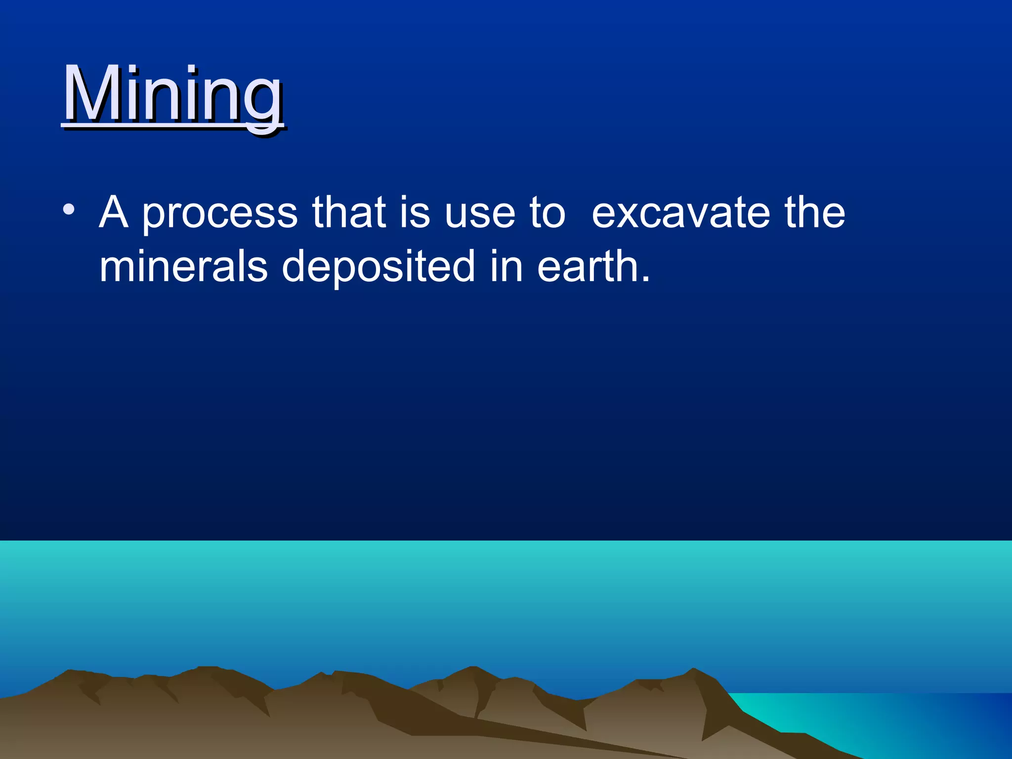 Open pit mining | PPT