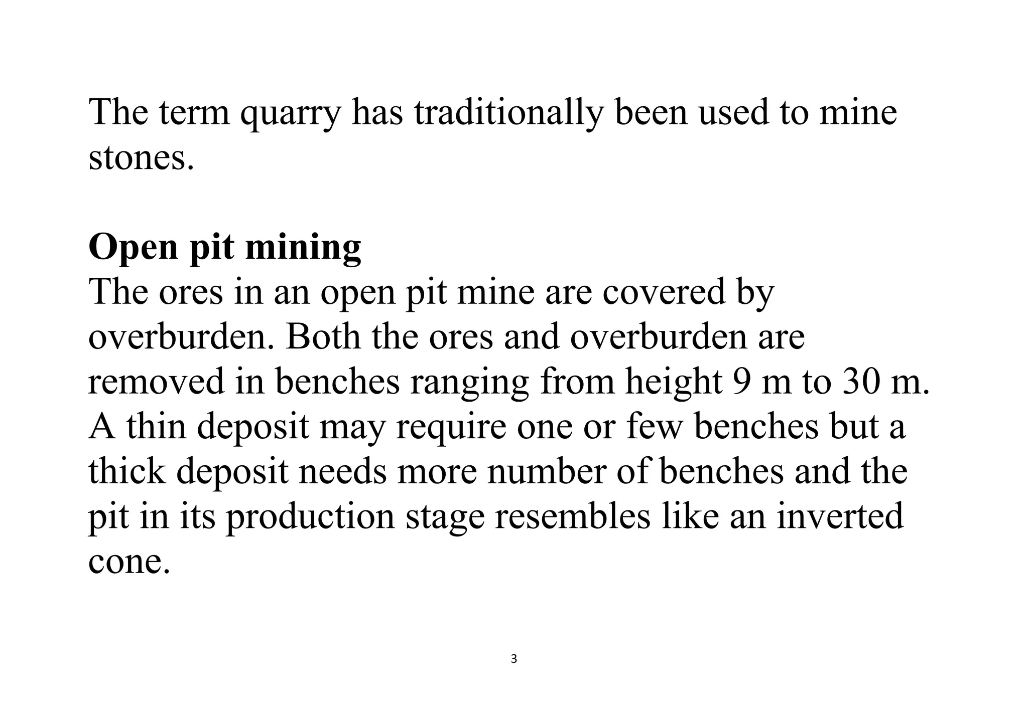 Open pit mining | PDF