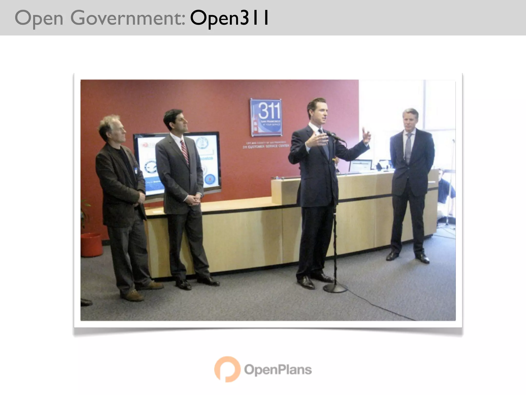Open Government: Open311
 