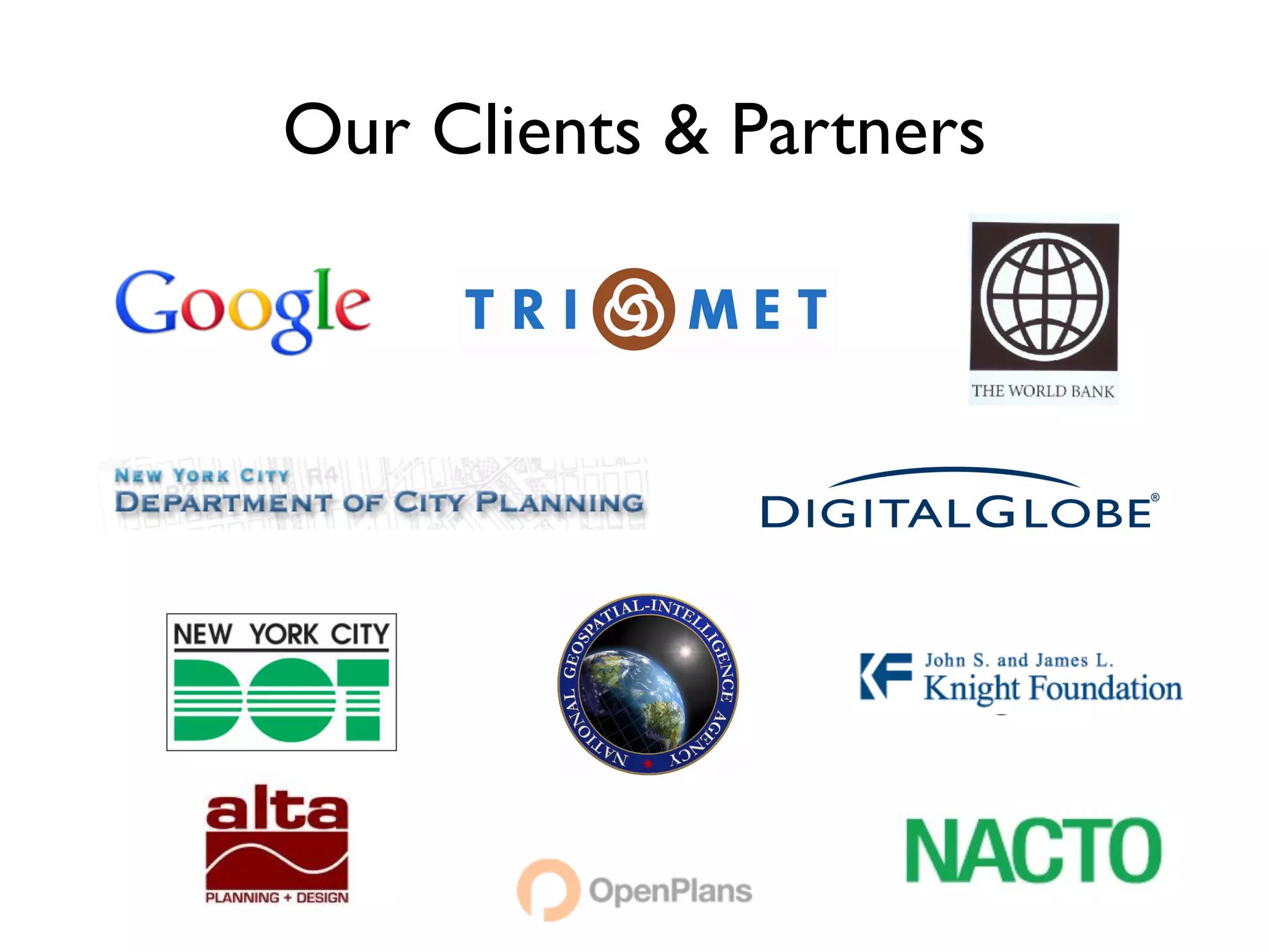 Our Clients & Partners
 