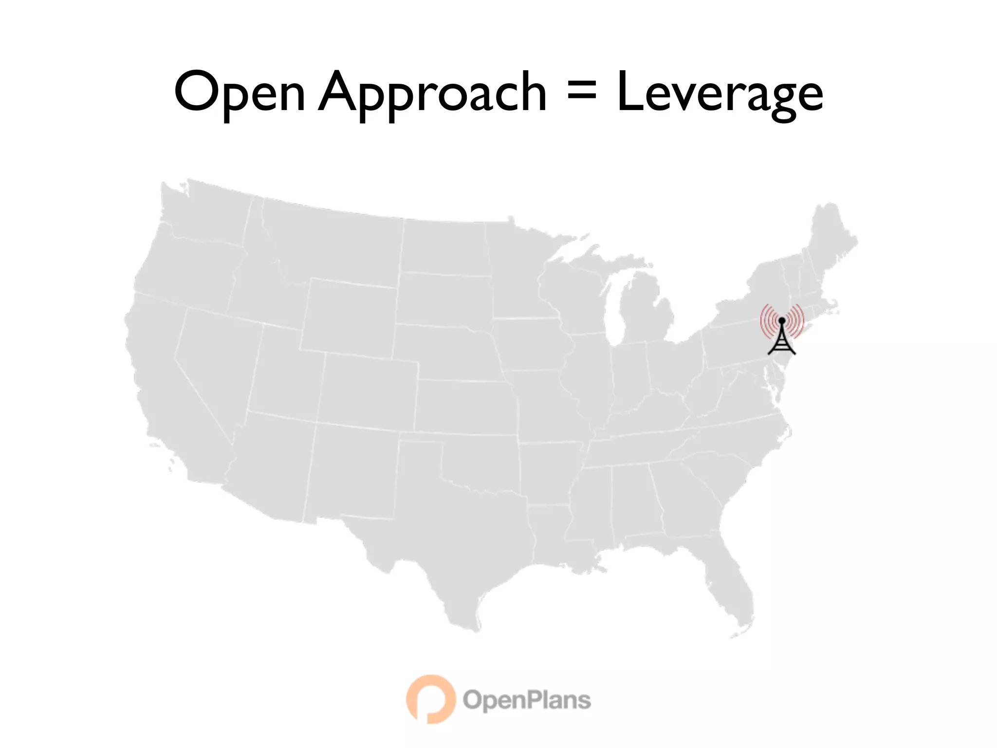 Open Approach = Leverage
 