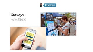 Surveys
via SMS
 
