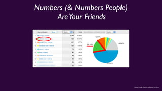 Numbers (& Numbers People)
AreYour Friends
Photo Credit: Search Inﬂuence on Flickr
 