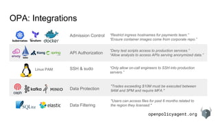 Open Policy Agent | PDF
