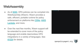Open Policy Agent | PDF