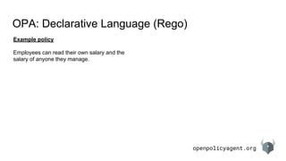 Open Policy Agent | PDF