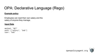 Open Policy Agent | PDF