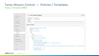 28
©2021 VMware, Inc.
Tanzu Mission Control -- Policies / Templates
Policy Template の表⽰
 