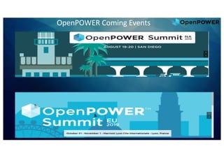 OpenPOWER	Coming	Events
 