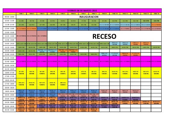 TABLE 1 TABLE 2 TABLE 3 TABLE 4 TABLE 5 TABLE 6 TABLE 7 TABLE 8 TABLE 9 TABLE 10 TABLE 11 TABLE 12 TABLE 13 TABLE 14
09:00...