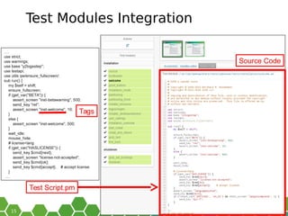 Test Modules Integration
 