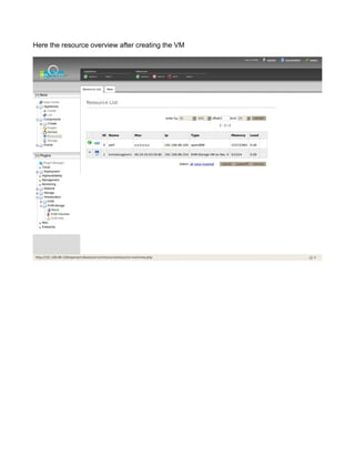 Here the resource overview after creating the VM
 