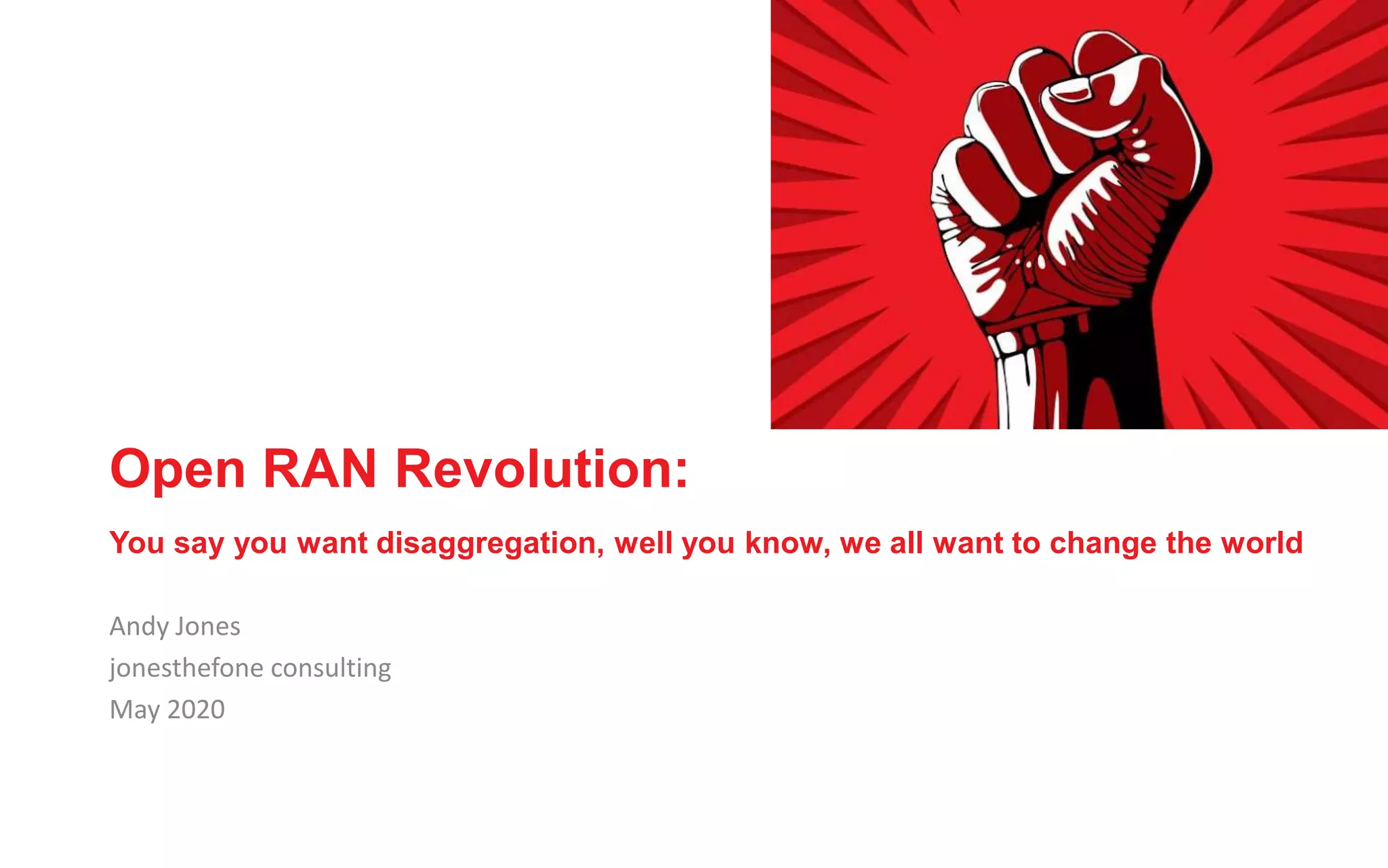 Open Ran Revolution Pptx Logistics Business