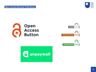 26
Open Access Browser Extensions
 