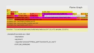 ./samples/lj-lua-stacks.sxx -x $pid
--skip-badvars
--arg time=5
--arg probe='process("$^liblua_path").function("lj_str_new")‘
-D STP_NO_OVERLOAD
 