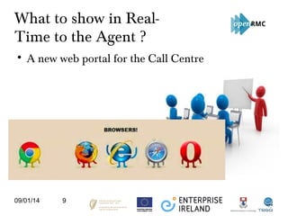 What to show in RealTime to the Agent ?


A new web portal for the Call Centre

09/01/14

9

 