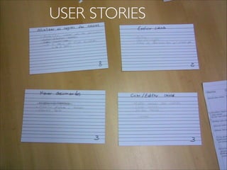 USER STORIES
 