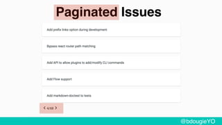 Paginated Issues
apple-bottom-jeans.netlify.com @bdougieYO
@bdougieYO
@bdougieYO
@bdougieYO
@bdougieYO
@bdougieYO
 