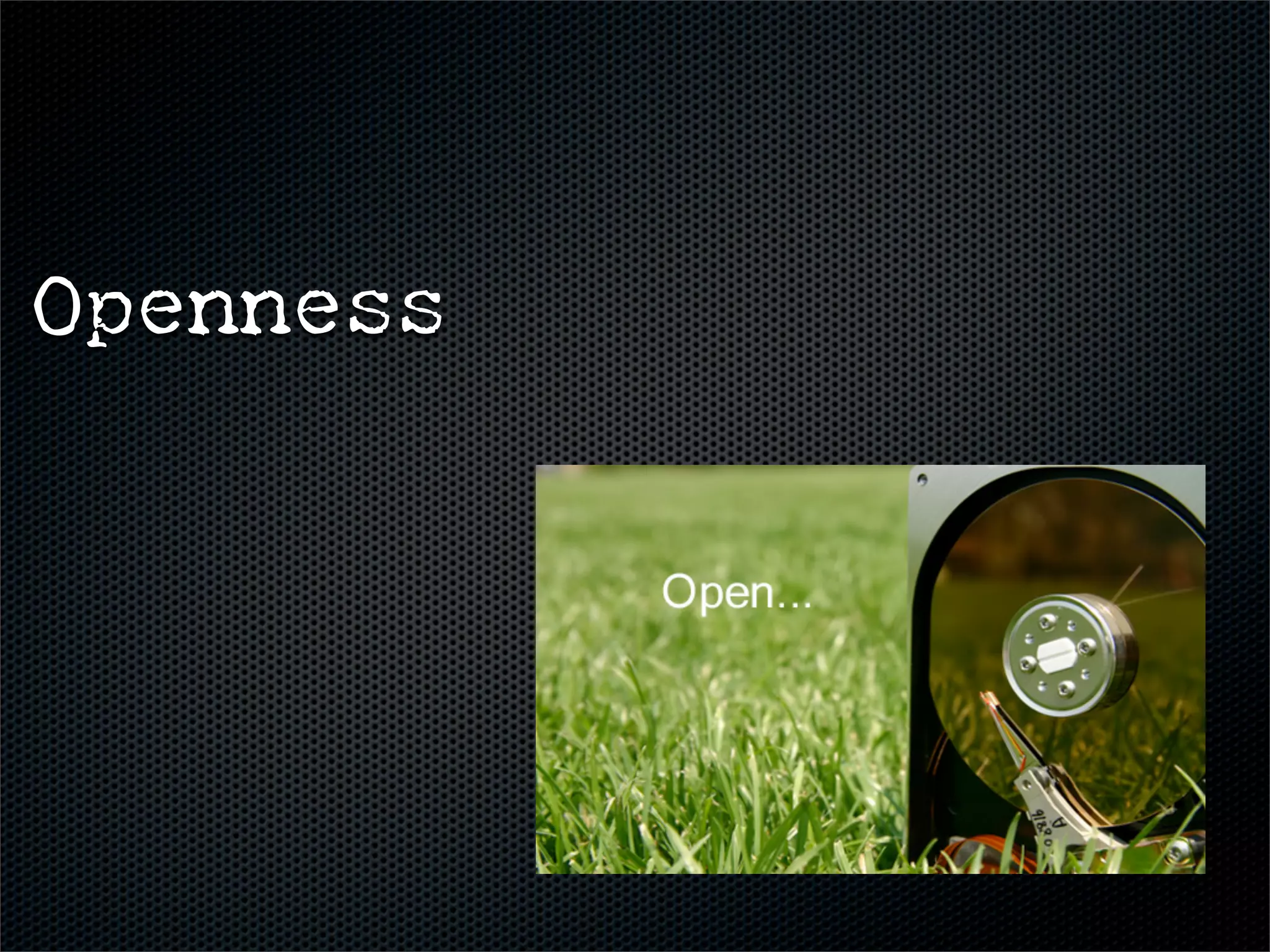 Openness
 