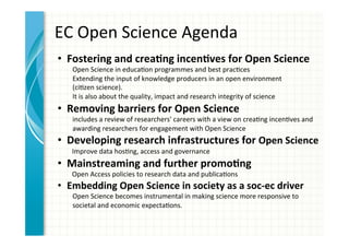Research Support in an Open Science Framework - Ron Dekker, seconded ...