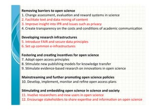 Research Support in an Open Science Framework - Ron Dekker, seconded ...