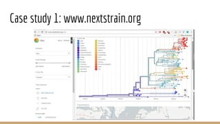 Case study 1: www.nextstrain.org
 