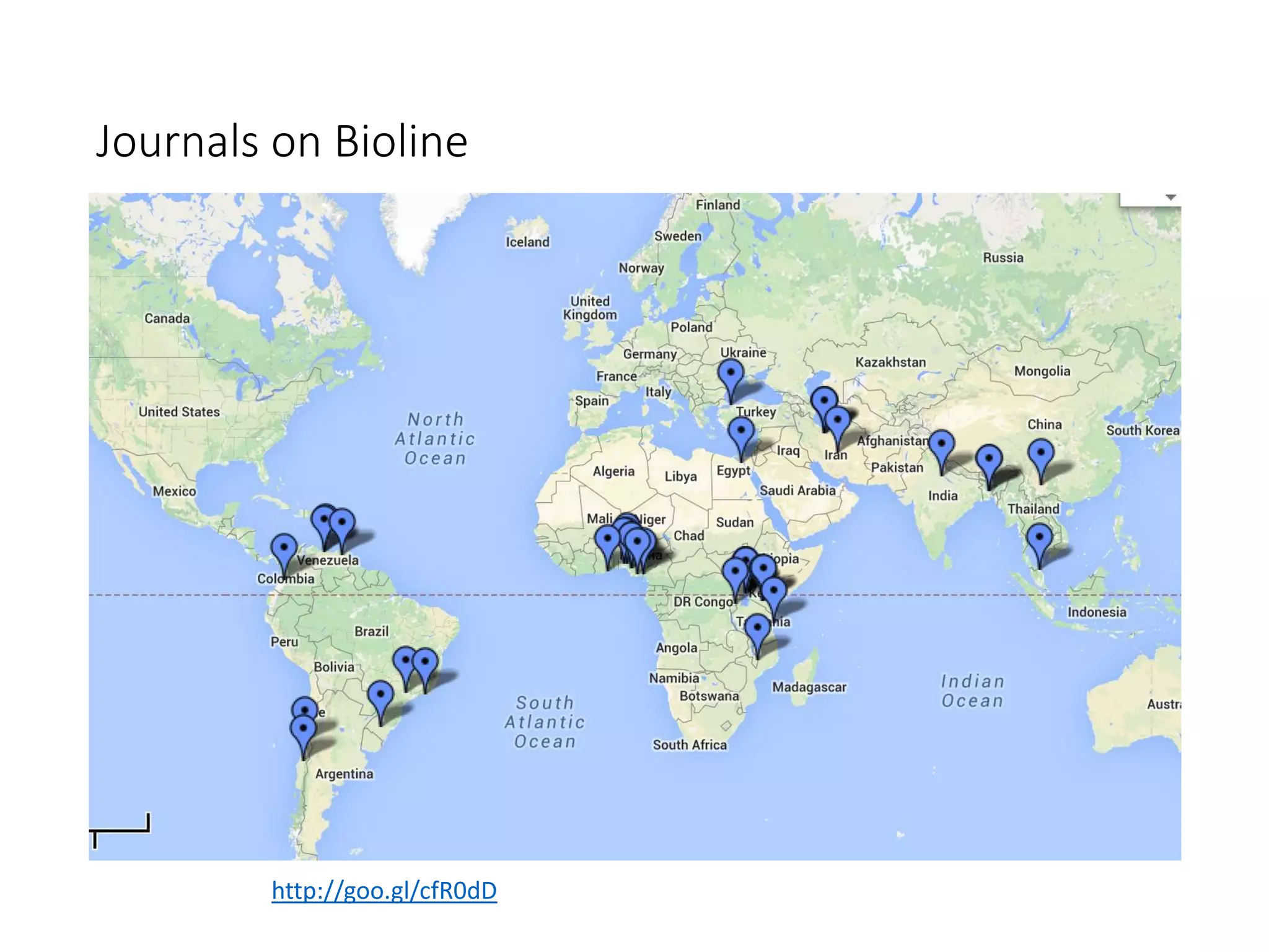 Journals on Bioline 
http://goo.gl/cfR0dD 
 