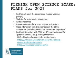 Open science policy in flanders  Slide 8