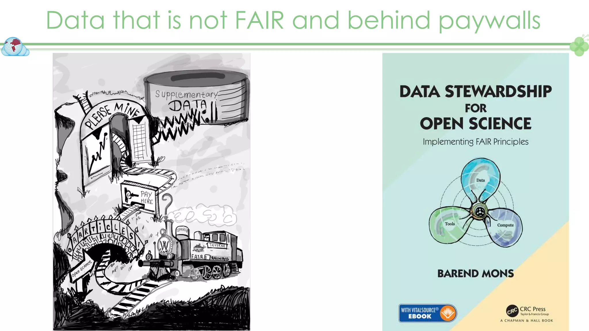 Data that is not FAIR and behind paywalls
 