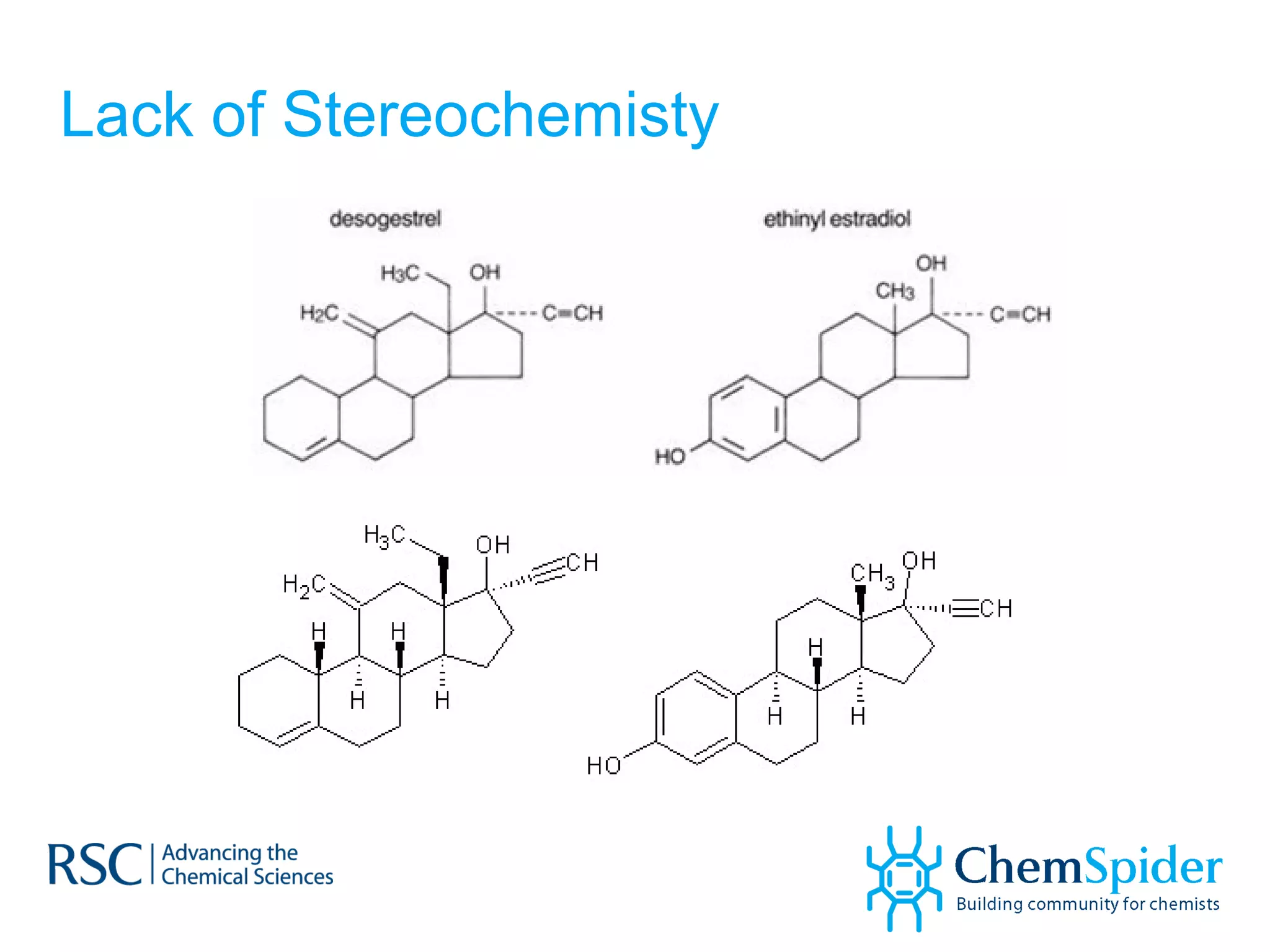 Lack of Stereochemisty 