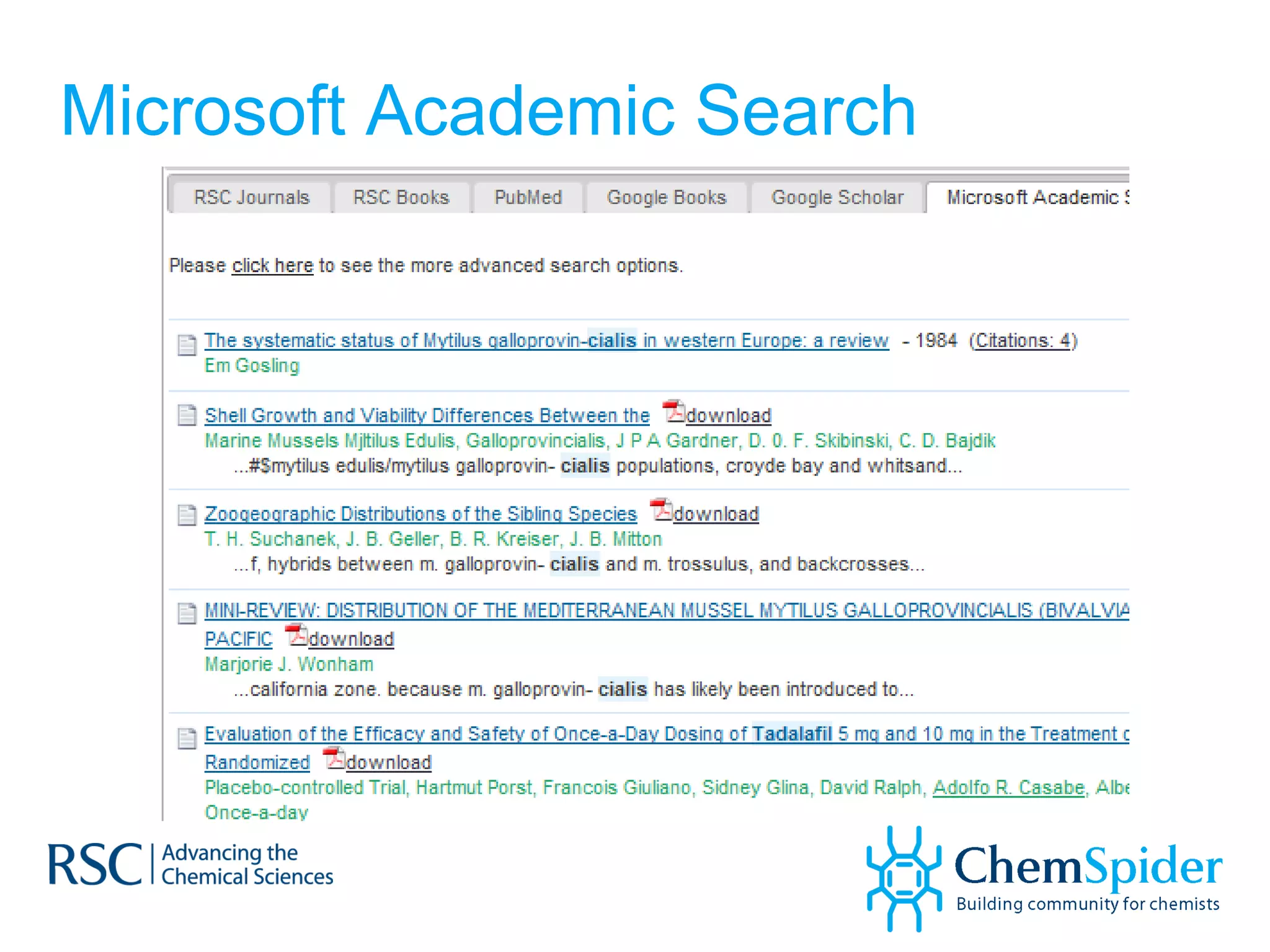Microsoft Academic Search 