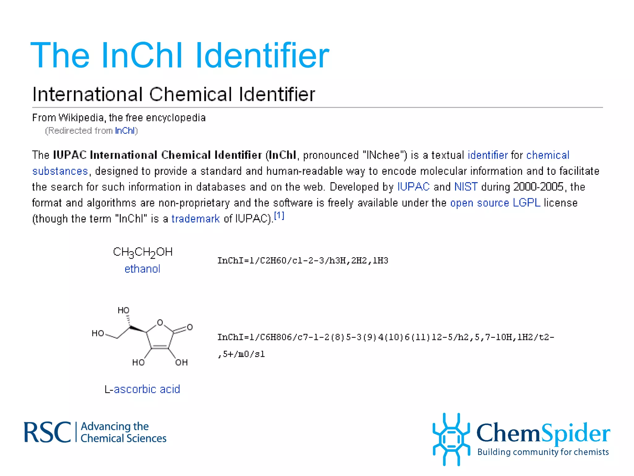 The InChI Identifier 