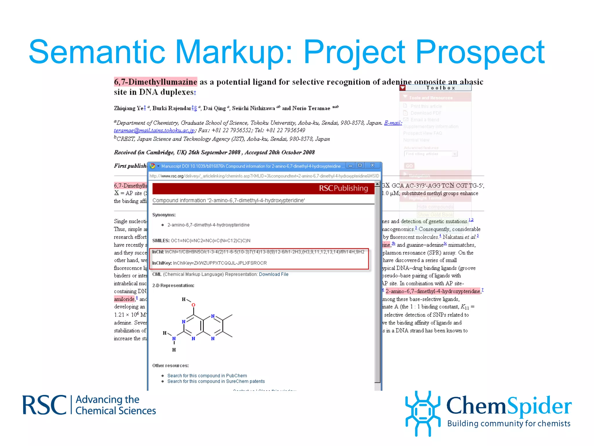 Semantic Markup: Project Prospect 