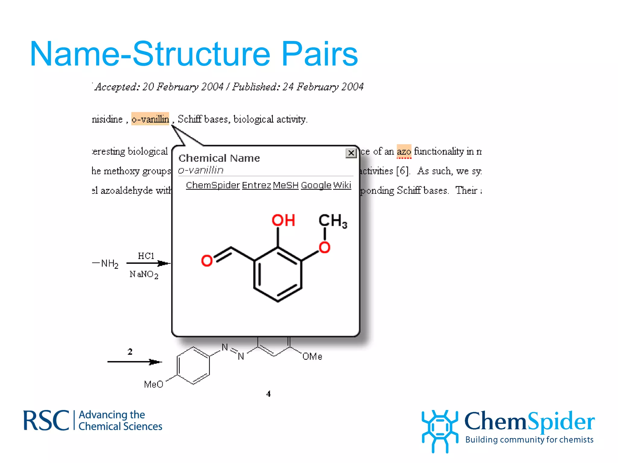 Name-Structure Pairs 