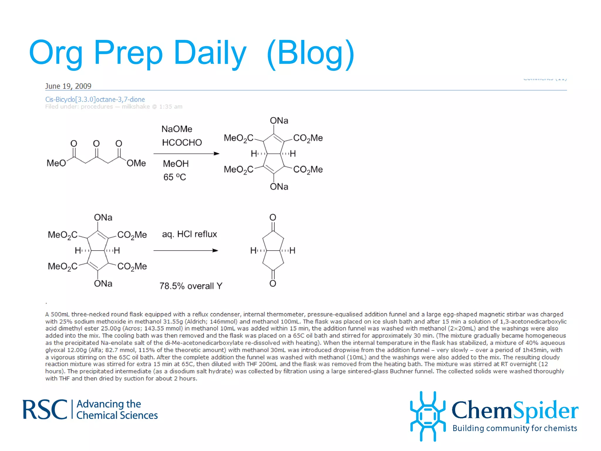 Org Prep Daily  (Blog) 