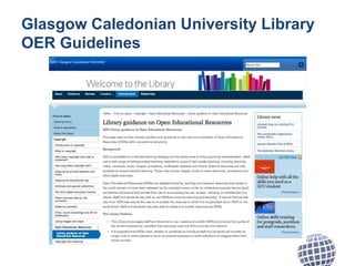 Glasgow Caledonian University Library
OER Guidelines