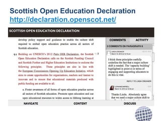 Scottish Open Education Declaration
http://declaration.openscot.net/