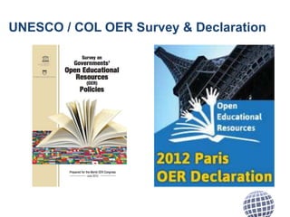 UNESCO / COL OER Survey & Declaration