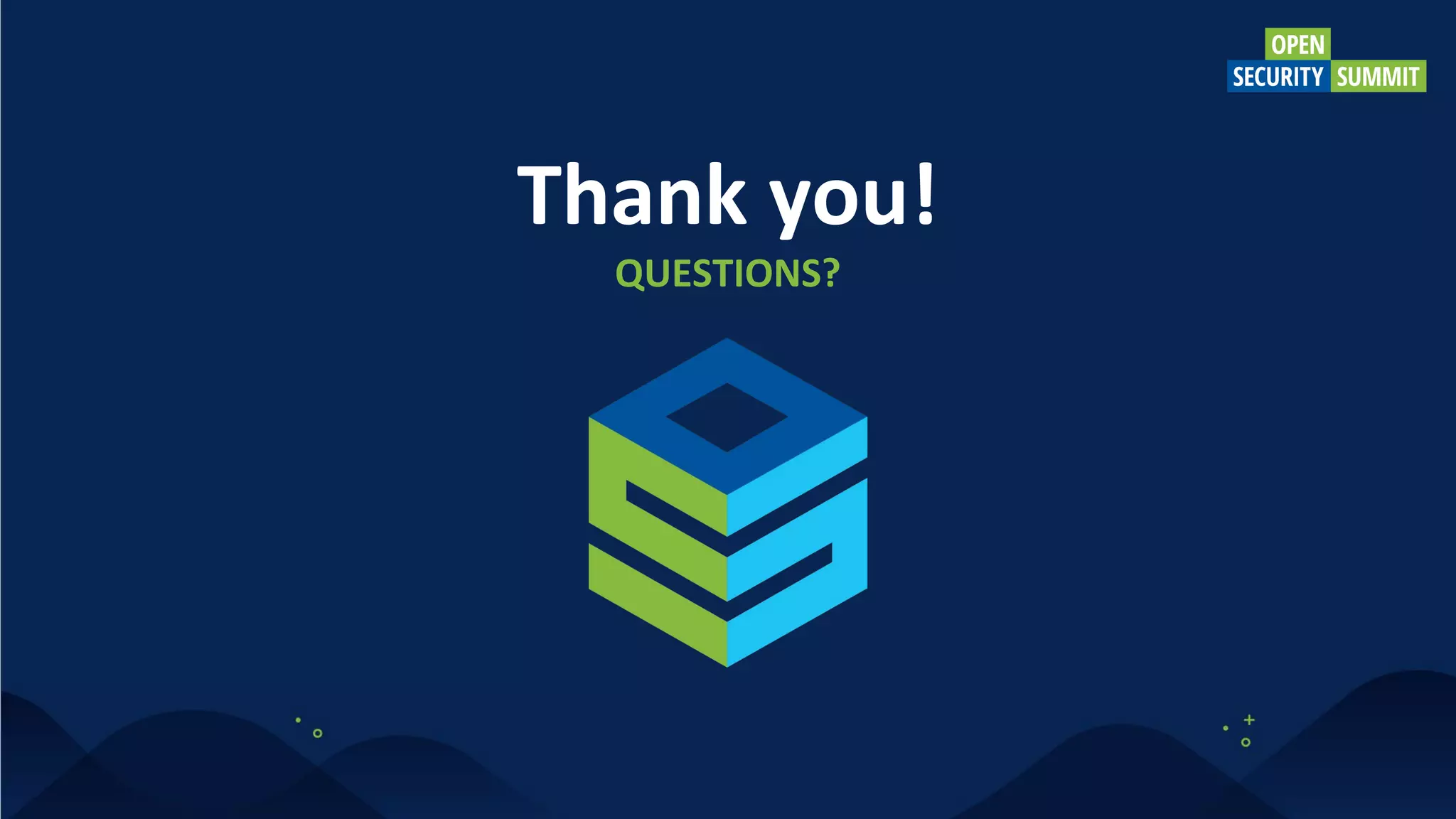 Thank you!
QUESTIONS?
 