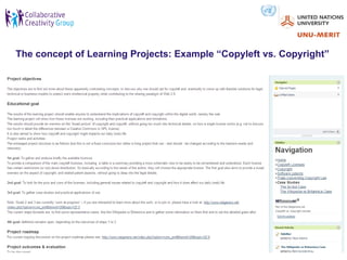 The concept of Learning Projects: Example “Copyleft vs. Copyright”
 